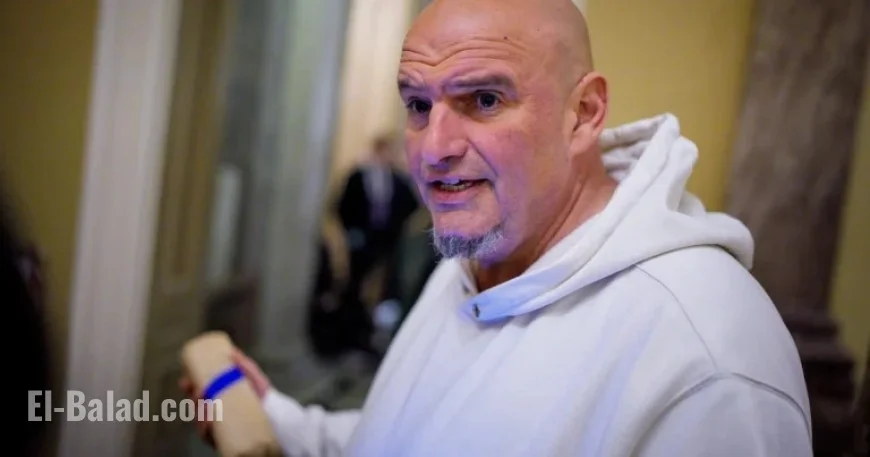 Sen. Fetterman Returns Home After Hospital Stay Following Fall