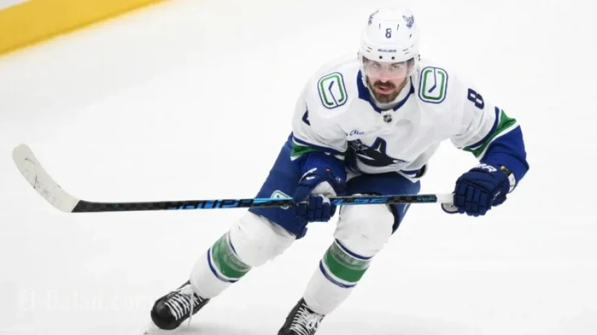Canucks’ Garland Leaves Game Against Lightning