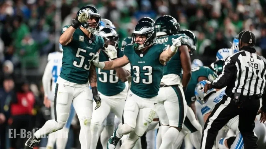 Eagles Dominate Goff and Lions, Secure 8-2 Record with 16-9 Victory