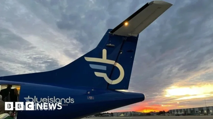 Blue Islands Planes Held at Guernsey Airport