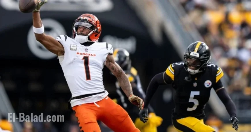 Bengals’ Ja’Marr Chase Suspended for Spitting at Steelers’ Jalen Ramsey