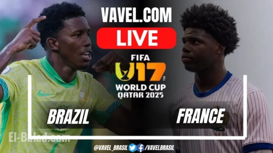Brazil and France Draw 1-1 in U-17 World Cup Highlights