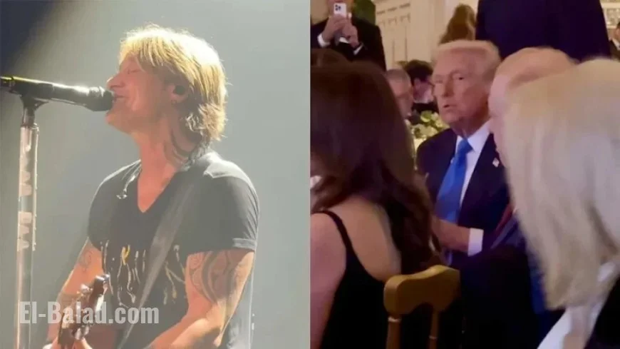 Keith Urban Performs ‘Pink Pony Club’ at Mar-a-Lago for Trump