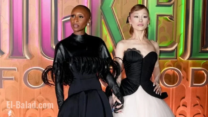 Ariana Grande and Cynthia Erivo Shine in Premiere Photos