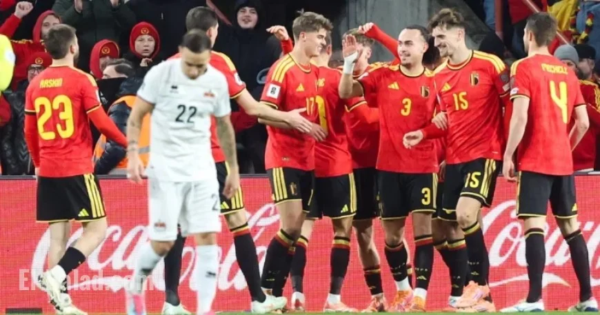 Belgium Dominates Liechtenstein with Four Goals in Seven Minutes (Live, 7-0)