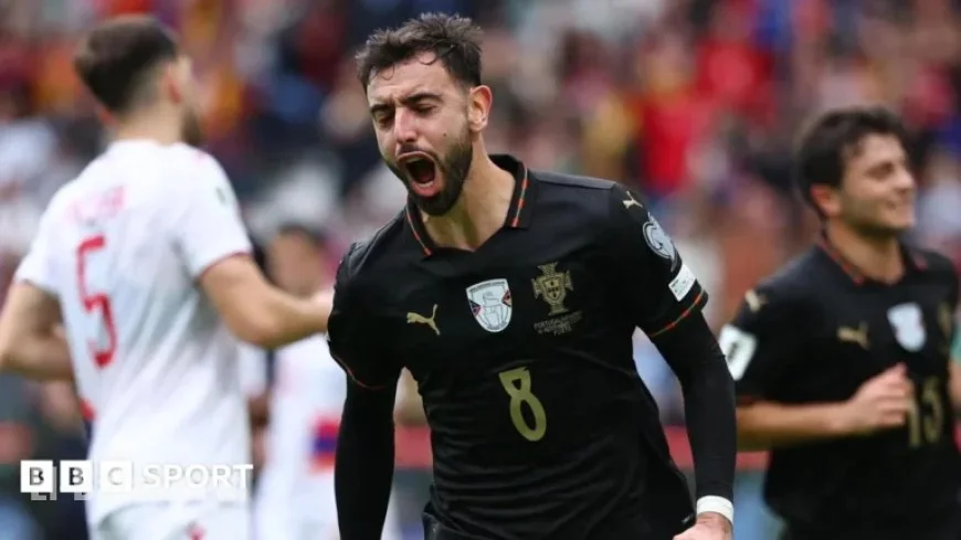 Bruno Fernandes, Joao Neves Hat-Tricks Lead Portugal to World Cup Qualification