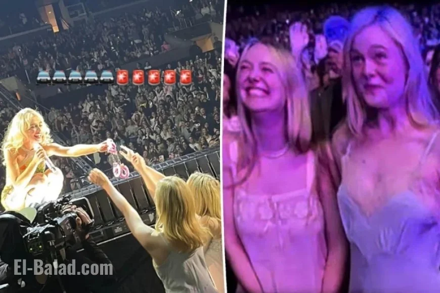 Elle and Dakota Fanning Stun in Lingerie at Sabrina Carpenter’s LA Concert