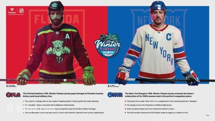 Panthers and Rangers Unveil 2026 NHL Winter Classic Jerseys