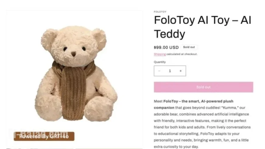 AI Teddy Bear Sales Halted Over Inappropriate Advice on Sex and Knives