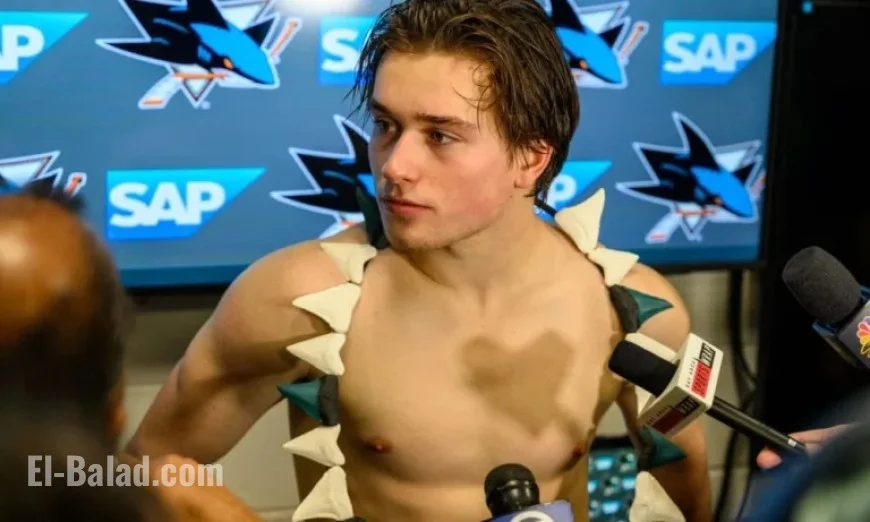 Sharks Locker Room: Celebrini Introduces Team Player of the Game Award