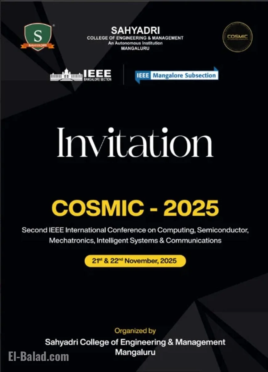 IEEE International Conference Set for Nov 21-22 at Sahyadri College