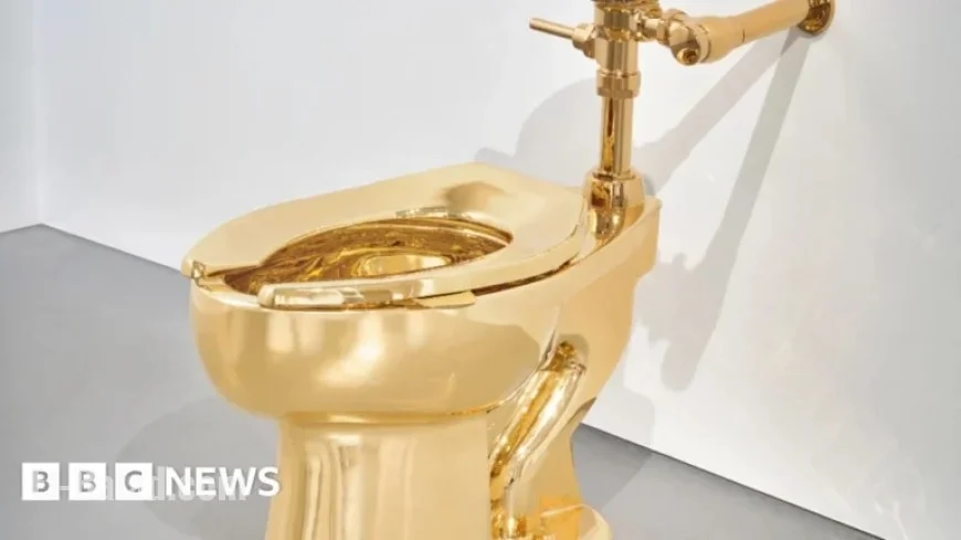 Replica of Stolen Gold Toilet Artwork Sells for $12 Million