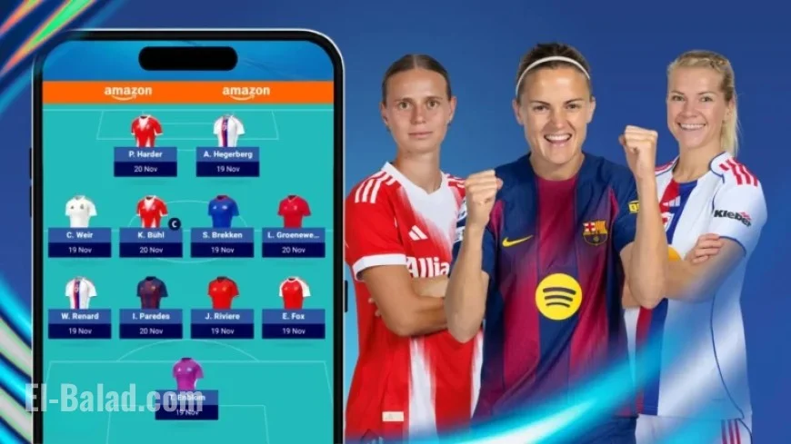 Matchday 4 Tips for Women’s Champions League Fantasy Football