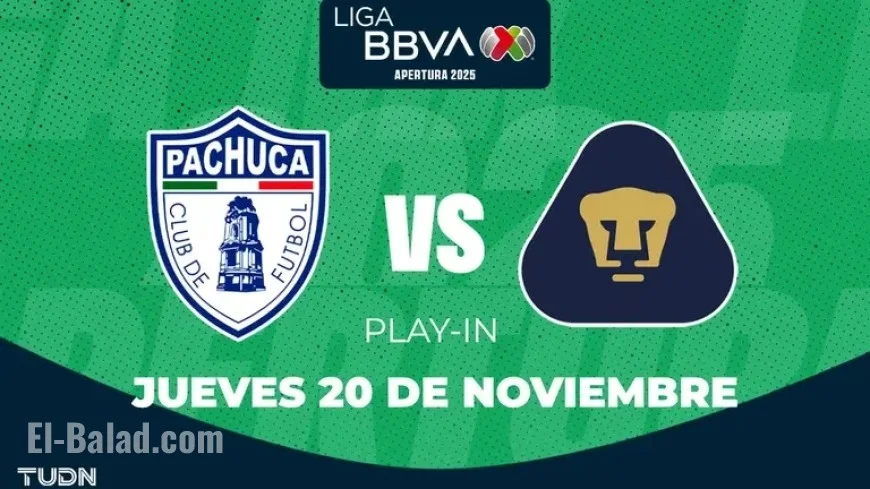 Pachuca vs. Pumas: Apertura 2025 Play-In Match Time and Viewing Guide