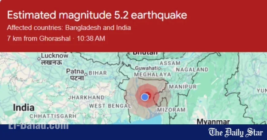 Strong Earthquake Strikes Dhaka