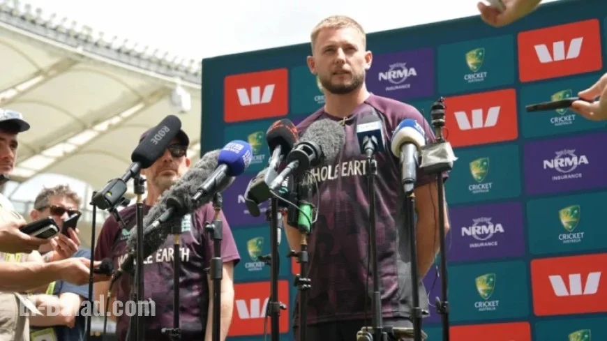 Gus Atkinson Previews Ashes at Press Conference