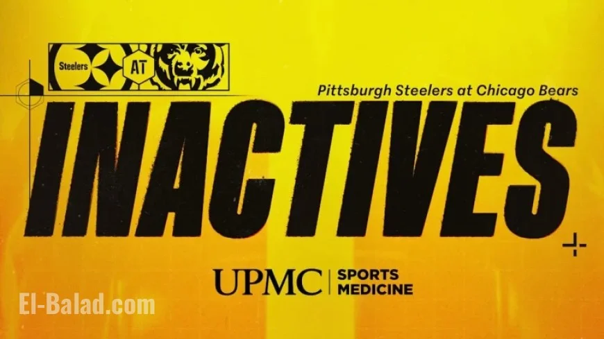 Steelers Reveal Inactive Players for Week 12 Clash with Bears