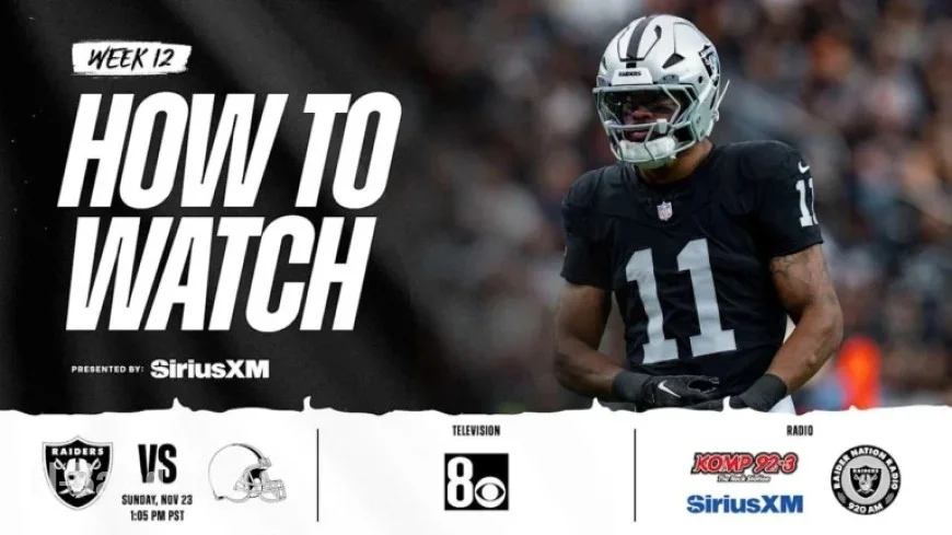 Stream and Watch Raiders vs. Browns Live