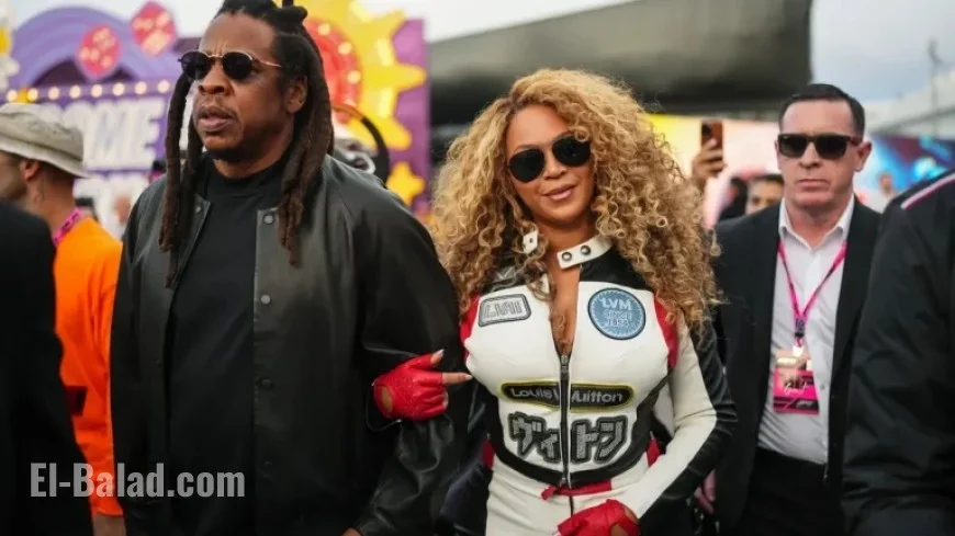 Beyoncé and Jay-Z Attend Las Vegas F1 Grand Prix at Strip Circuit