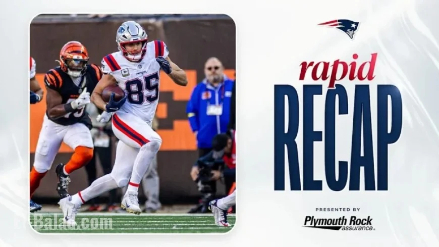 Patriots Secure Hard-Fought 26-20 Victory Over Bengals in Cincinnati