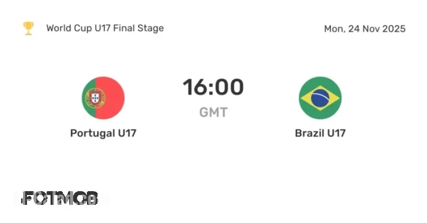 Portugal U17 vs Brazil U17: Live Scores, Predicted Lineups, and Head-to-Head Stats