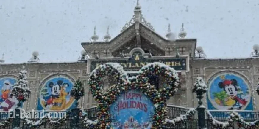 Real Snow Transforms Disney’s World of Frozen in Mountain Storm