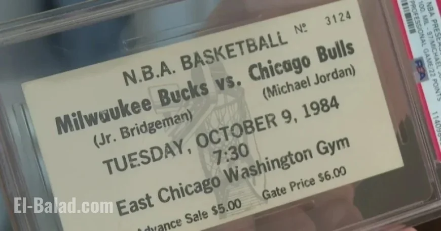 Michael Jordan’s Debut Chicago Bulls Ticket Hits Auction Block