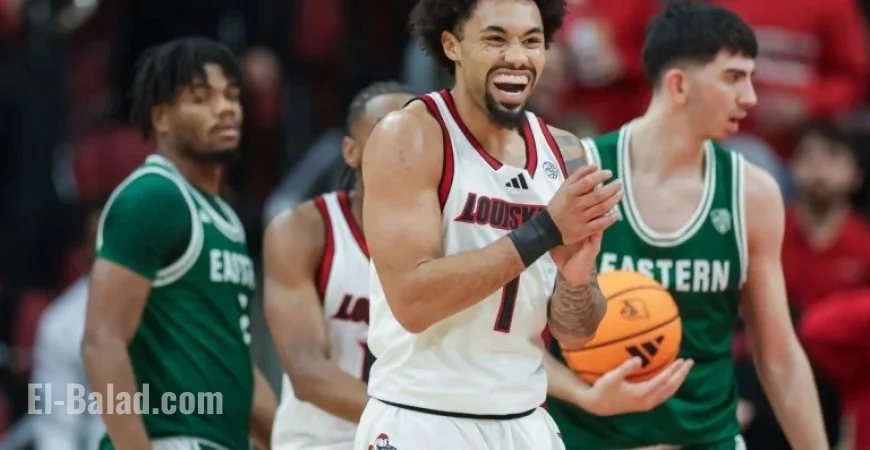 Louisville Dominates Eastern Michigan in 87-46 Victory