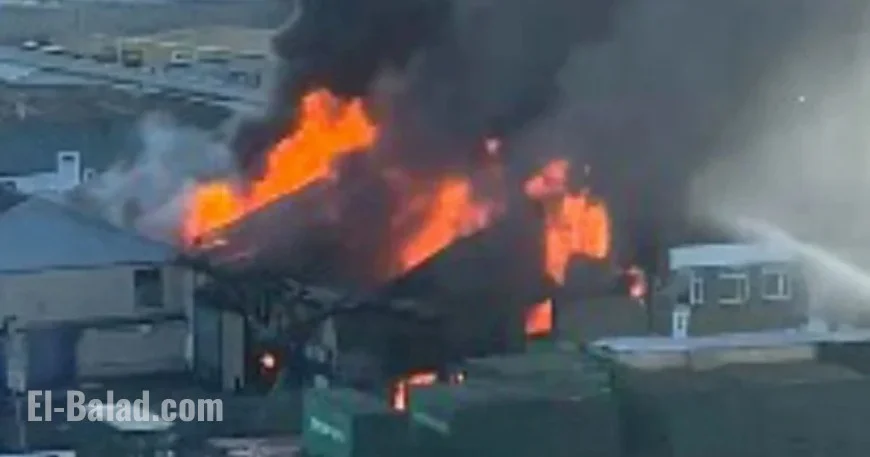 Southall Fire: Firefighters Battle Massive Blaze Visible for Miles