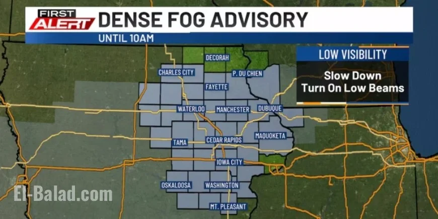 Foggy Morning Transitioning to Colder Temperatures
