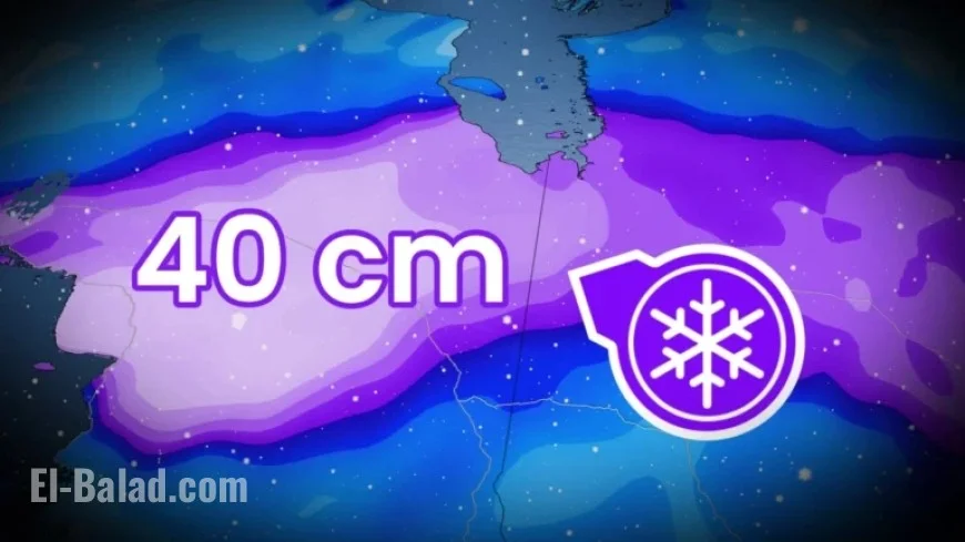 Major Storm to Bring Up to 40 cm of Snow to Quebec
