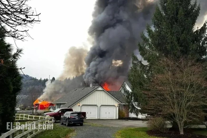 Chilliwack Firefighters Battle Intense Blaze at Chicken Barn