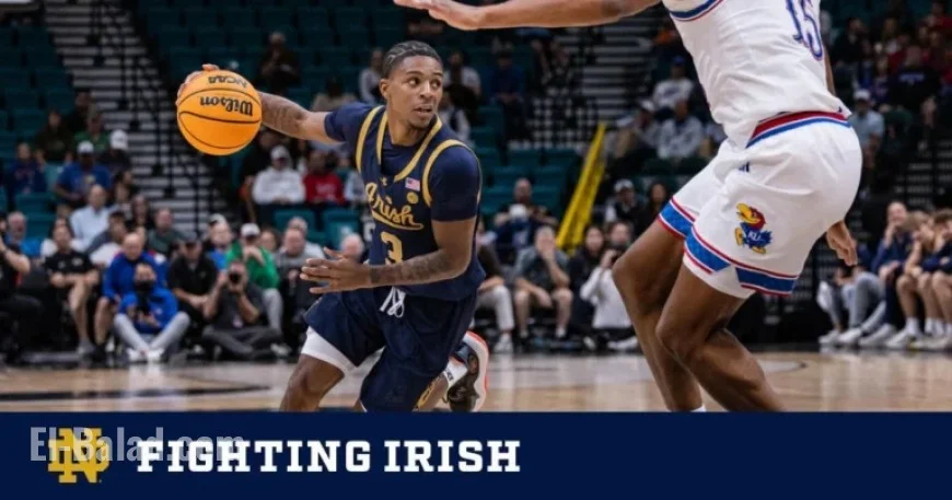 Irish Rally Falls Short in 61-71 Defeat to Kansas