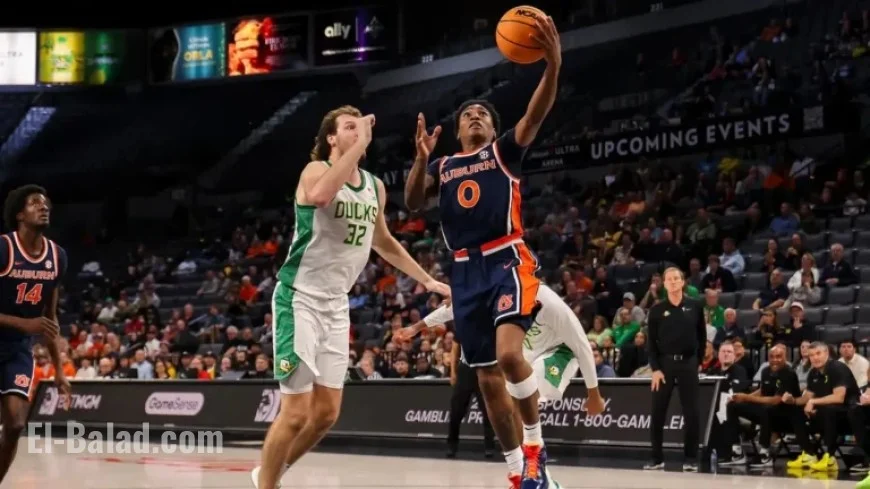 Pettiford, Hall Propel No. 21 Auburn Past Oregon in Players Era Opener