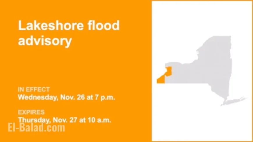 Western New York Faces Lakeshore Flood Advisory Until Thursday Morning