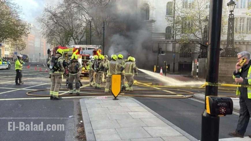 Firefighters Battle Underground Blaze with Determination