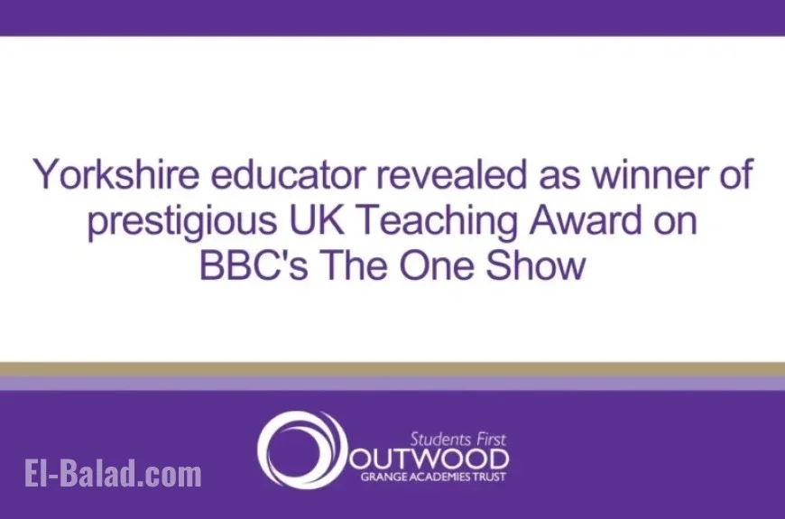 Yorkshire Teacher Wins Prestigious UK Teaching Award on BBC’s The One Show