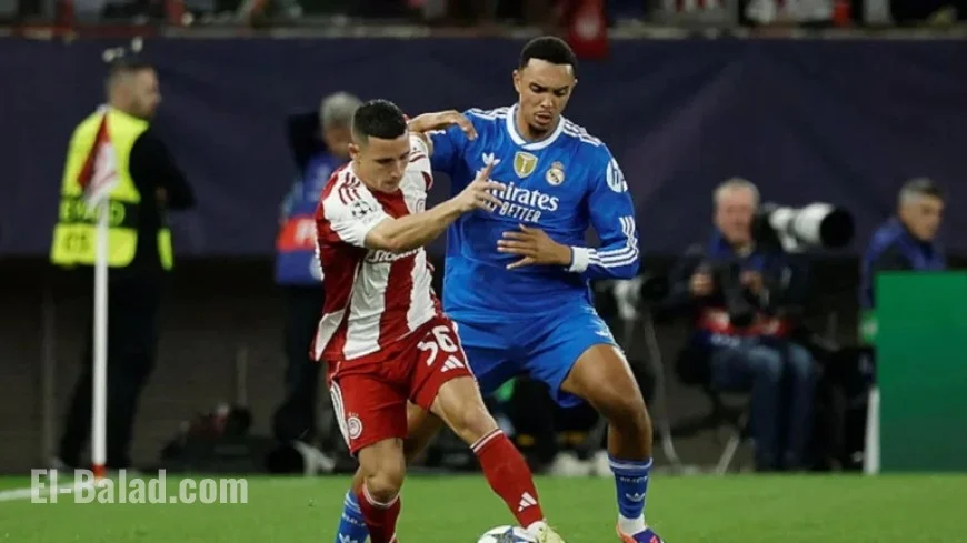 Live Updates: Olympiacos vs Real Madrid in Champions League Today