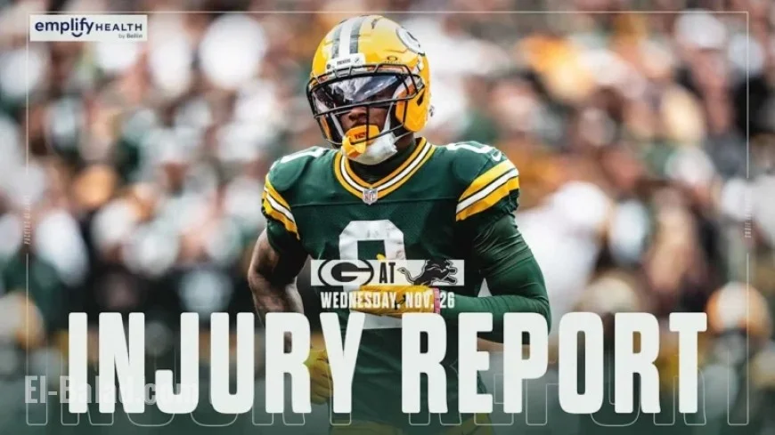 Packers Week 13 Injury Report: Four Out, Four Questionable vs. Lions