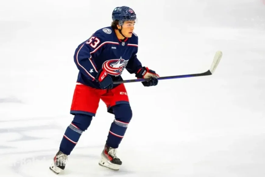 Luca Pinelli Set for NHL Debut with Blue Jackets vs. Leafs
