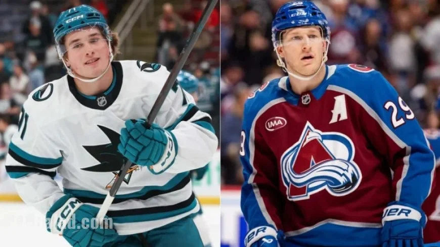 Celebrini Faces MacKinnon as Sharks Challenge Avalanche in NHL Showdown