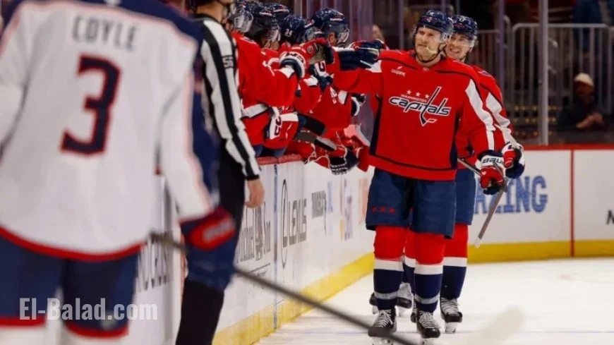 Chychrun Scores Two as Capitals Defeat Blue Jackets