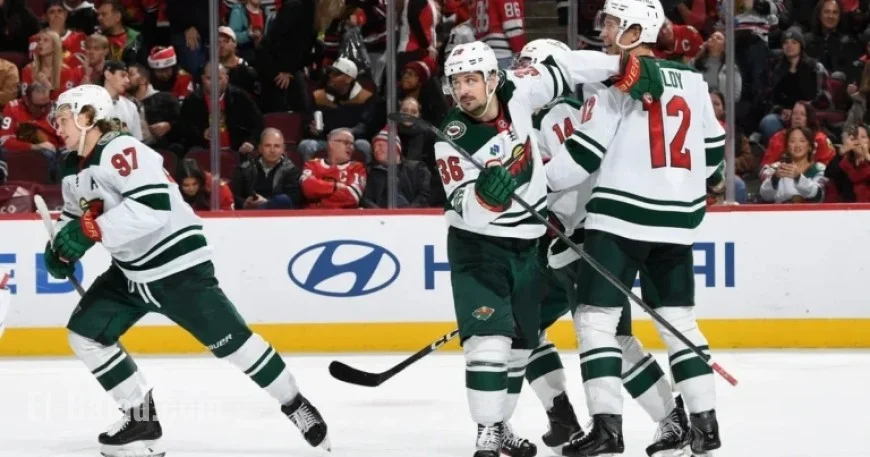 Kaprizov Secures Wild’s Sixth Consecutive Win with Overtime Goal Against Blackhawks