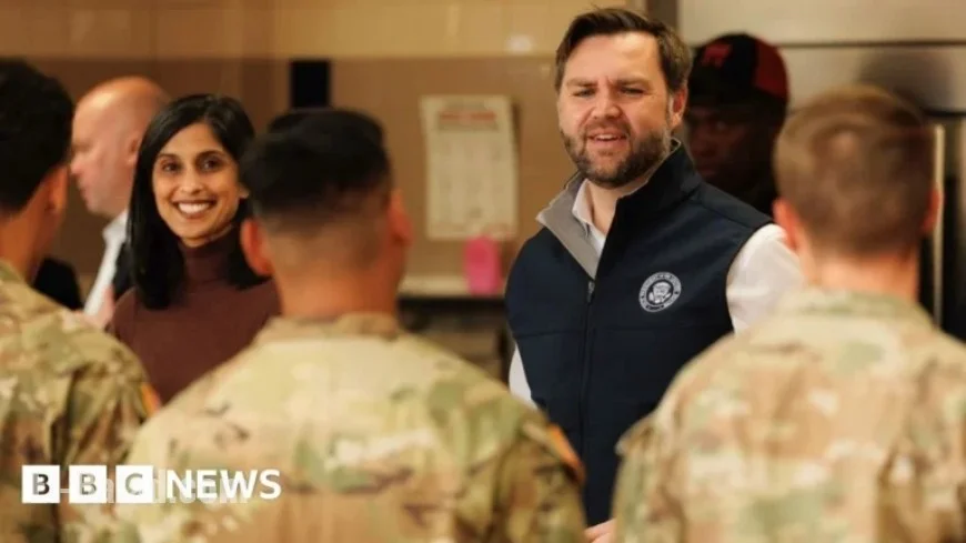 JD Vance Serves Thanksgiving Turkey to Soldiers