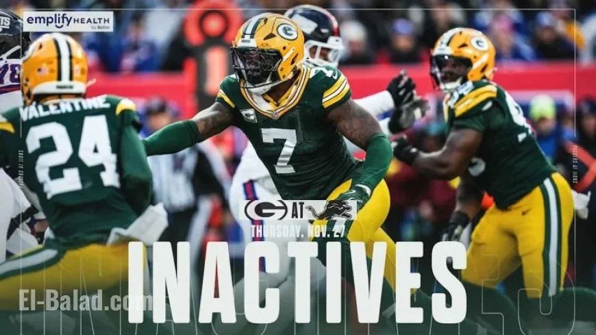 Quay Walker Out, Keisean Nixon In for Detroit Matchup