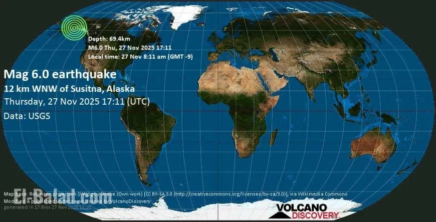 Alaska earthquakes : Anchorage feels strong jolt as magnitude ~6.0 rattles Southcentral
