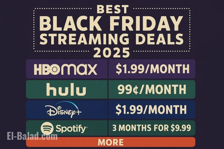 Black Friday Streaming Deals 2025: Peacock, Max (HBO), Hulu, Disney+, Apple TV+ and More