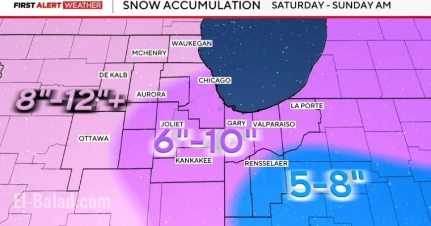 Chicago Braces for Winter Storm: 6-12 Inches of Snow Expected