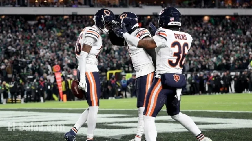 Bears Extend Lead to 17-9 After Forcing Eagles Fumble