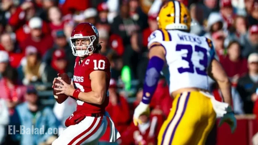 Mateer’s Late TD Secures No. 8 Oklahoma’s 17-13 Victory Over LSU